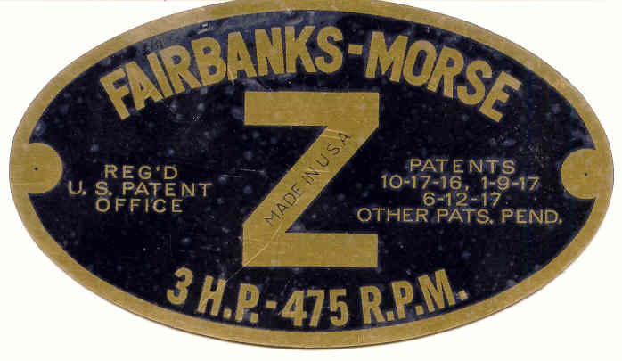 Fairbanks Morse 3 HP & 6 HP  "Z"  Instructions  2417D 