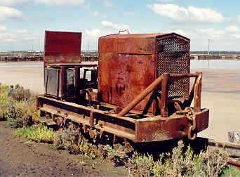 Loco at the salt works