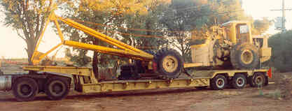 Wabco crane loaded ready for transport