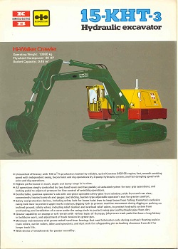 Ruston Bucyrus 155-RH Hydraulic Excavator general specs brochure 